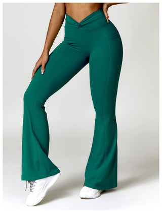 Waist Twist Flared Trousers