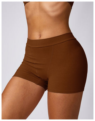 Rayon Micro Ribbed Shorts