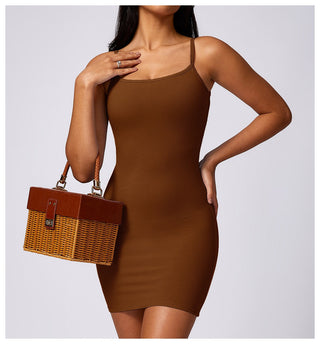 Rayon Micro Ribbed Dress