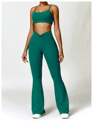 Waist Twist Flared Trousers