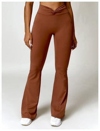 Waist Twist Flared Trousers