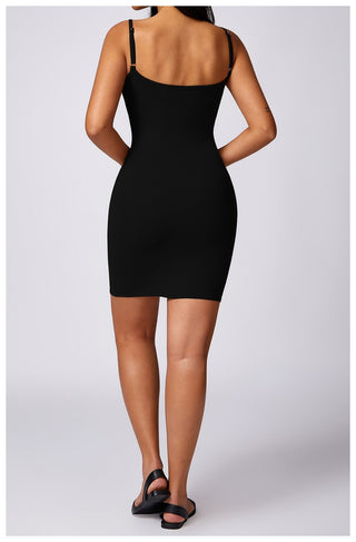 Rayon Micro Ribbed Dress