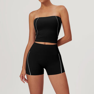 Celeste Panel Tube Top & Shorts Set