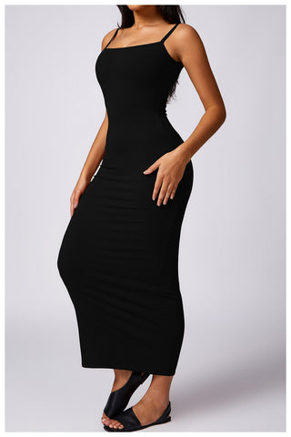 Rayon Micro Ribbed Maxi Dress