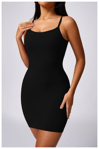 Rayon Micro Ribbed Dress