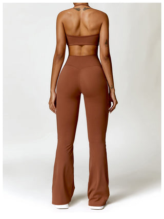 Waist Twist Flared Trousers