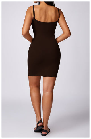 Rayon Micro Ribbed Dress