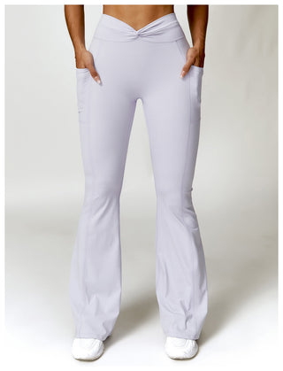 Waist Twist Flared Trousers