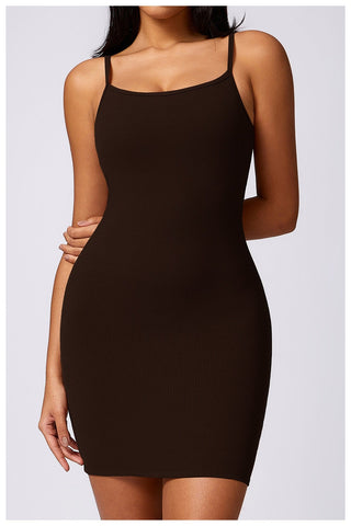 Rayon Micro Ribbed Dress