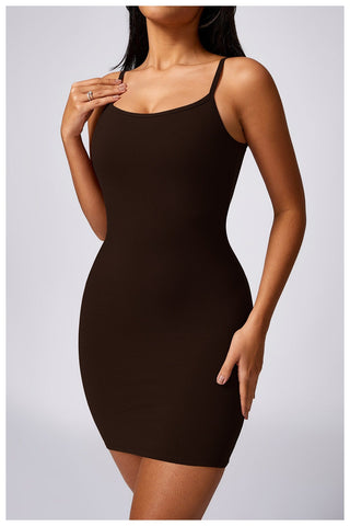 Rayon Micro Ribbed Dress