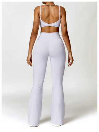 Waist Twist Flared Trousers