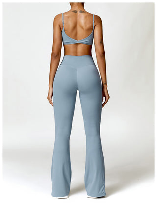 Waist Twist Flared Trousers