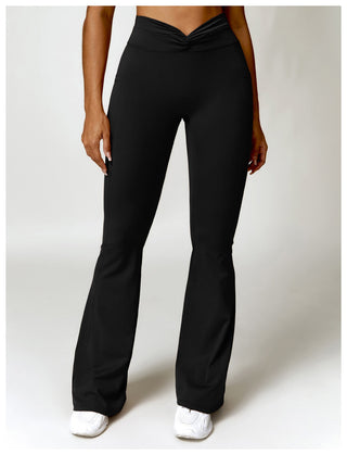 Waist Twist Flared Trousers