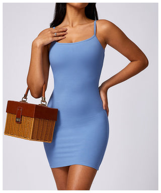 Rayon Micro Ribbed Dress