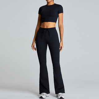 Gloria Ribbed Flared Trousers