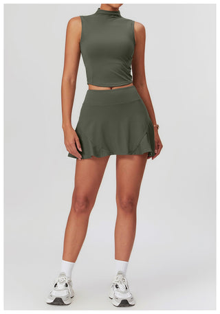 Stephanie Crop Top & Skort Set