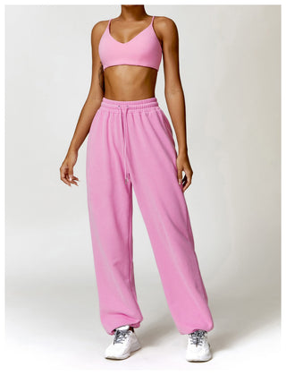 Mona Cross Top & Sweatpants Set