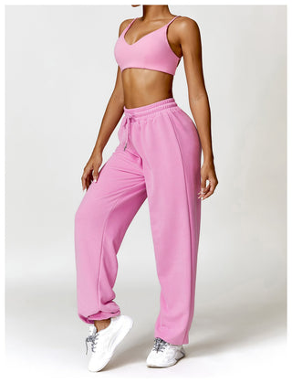 Mona Cross Top & Sweatpants Set