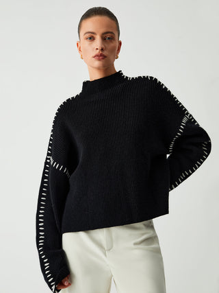 Blair Oversized Mock Neck Sweater