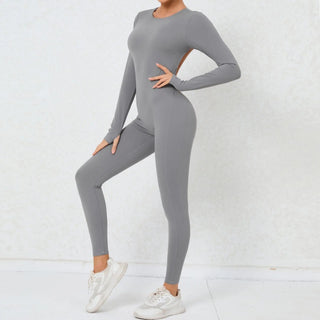 Essential Longsleeve Backless Jumpsuit