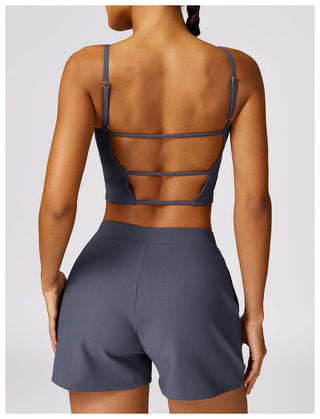 Cora Open Back Crop Top