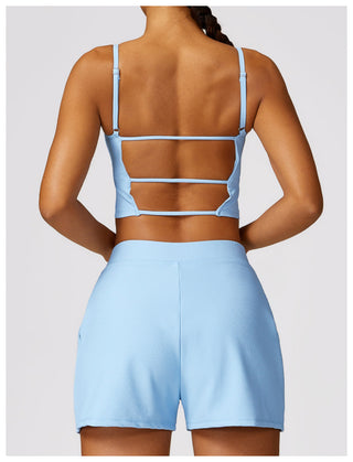 Cora Open Back Crop Top