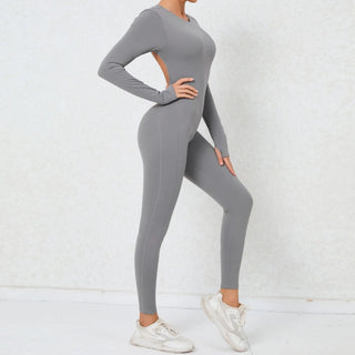 Essential Longsleeve Backless Jumpsuit