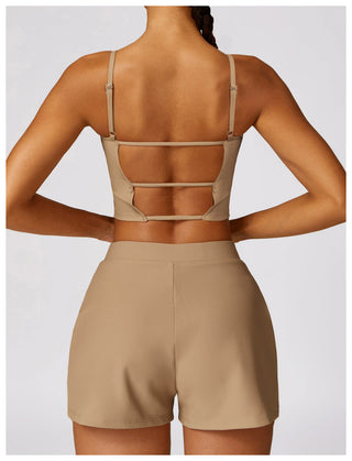 Cora Open Back Crop Top