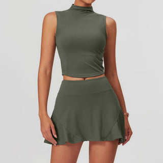 Stephanie Crop Top & Skort Set