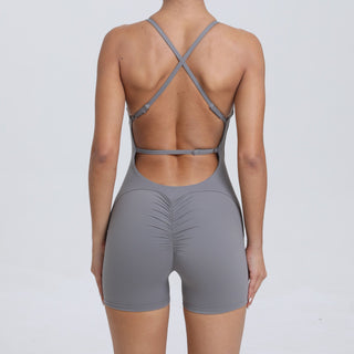 Power Backless Sculpt Romper