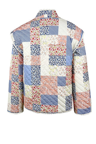 Astrid Printed Convertible Quilted Jacket