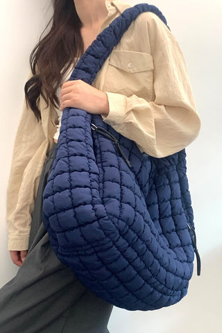 Quilted Carryall Crossbody Bag