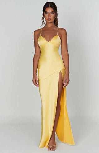 Isobel Maxi Dress - Lemon