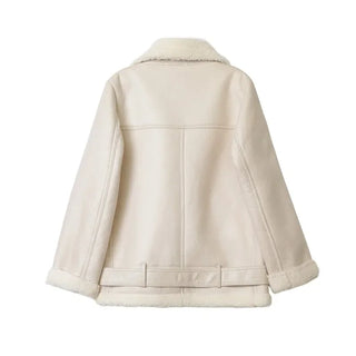 Zoe Double Faced Biker Jacket